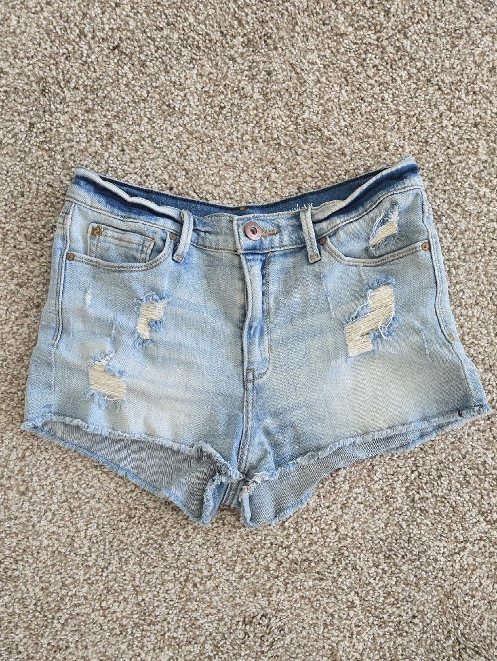 Denizen/Levi's Distressed Denim Cheeky Shorts